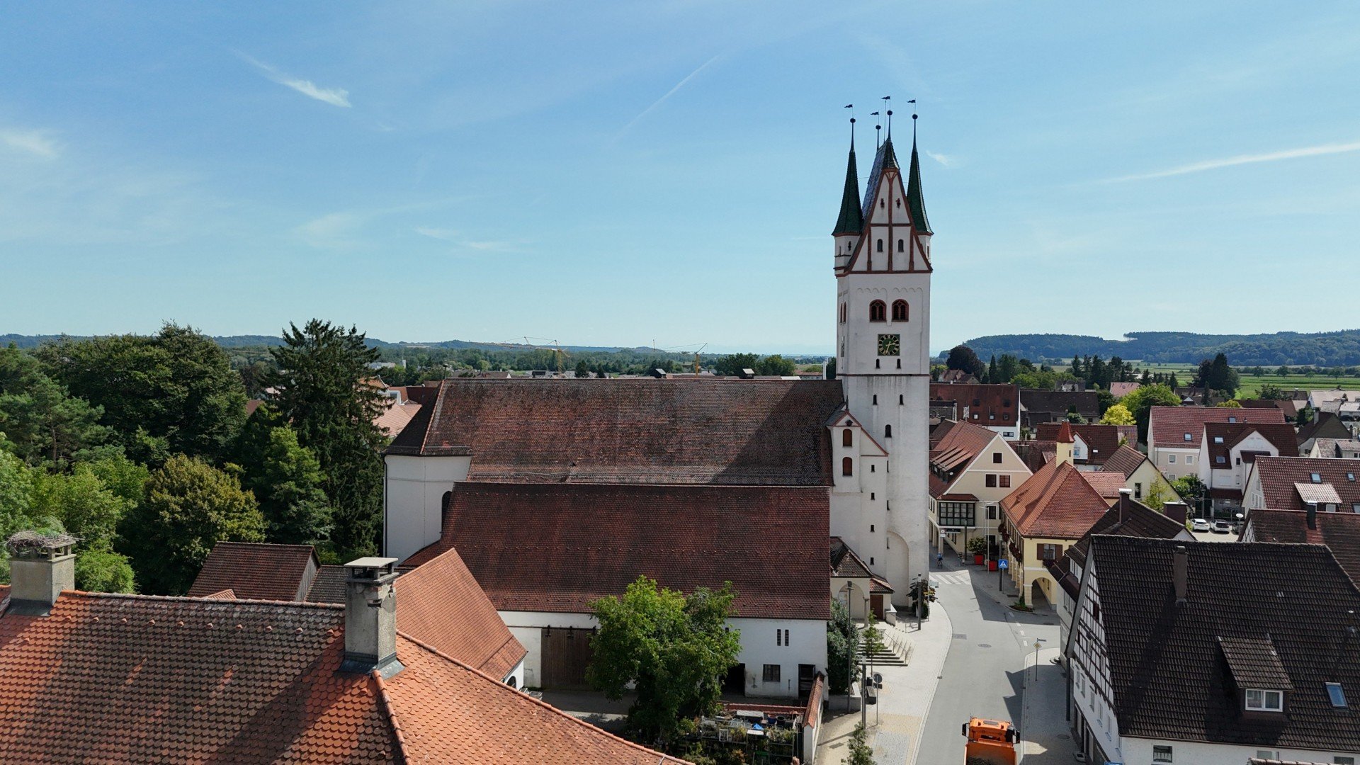 Immobilienmakler Dietenheim: Stadt Dietenheim an der Iller von oben
