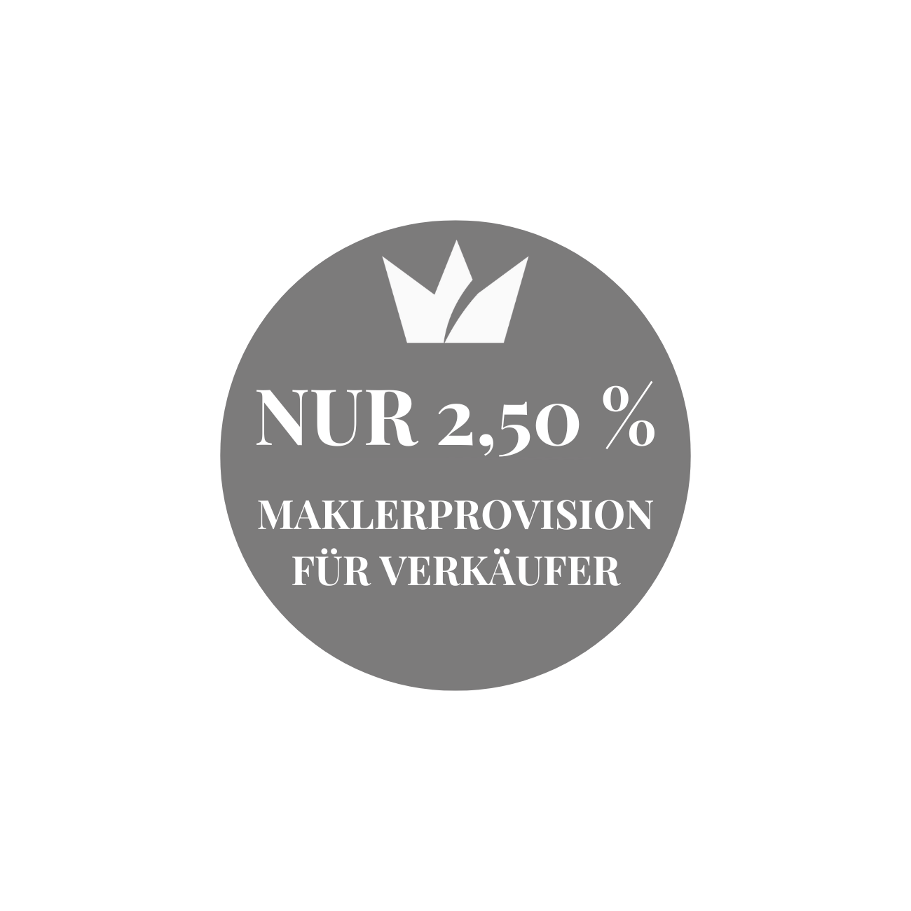 Nur 2,5 % Maklerprovision für Verkäufer bei Kronen Immobilien