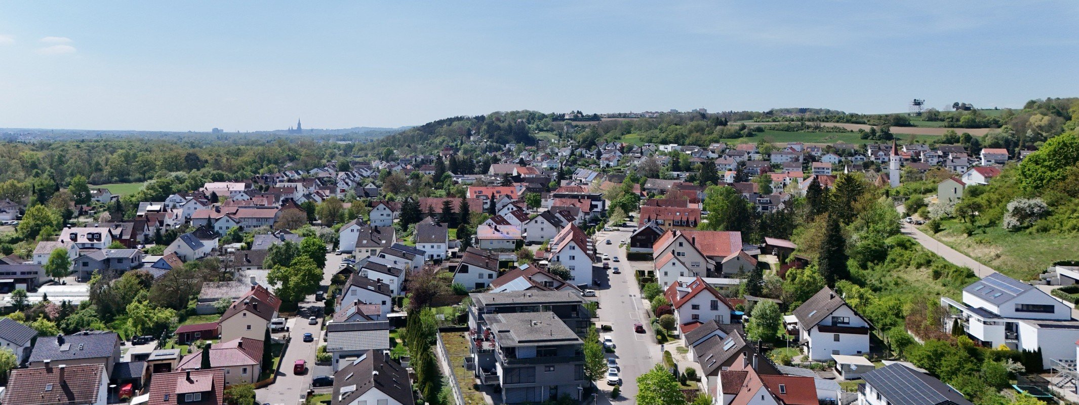 Haus verkaufen in Elchingen: Wohngebiet in Thalfingen von oben