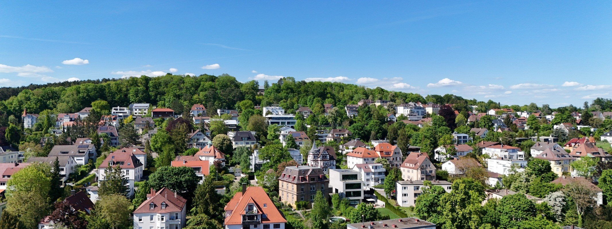 Haus verkaufen für das Pflegeheim in Ulm: Wohngebiet am Michelsberg von oben