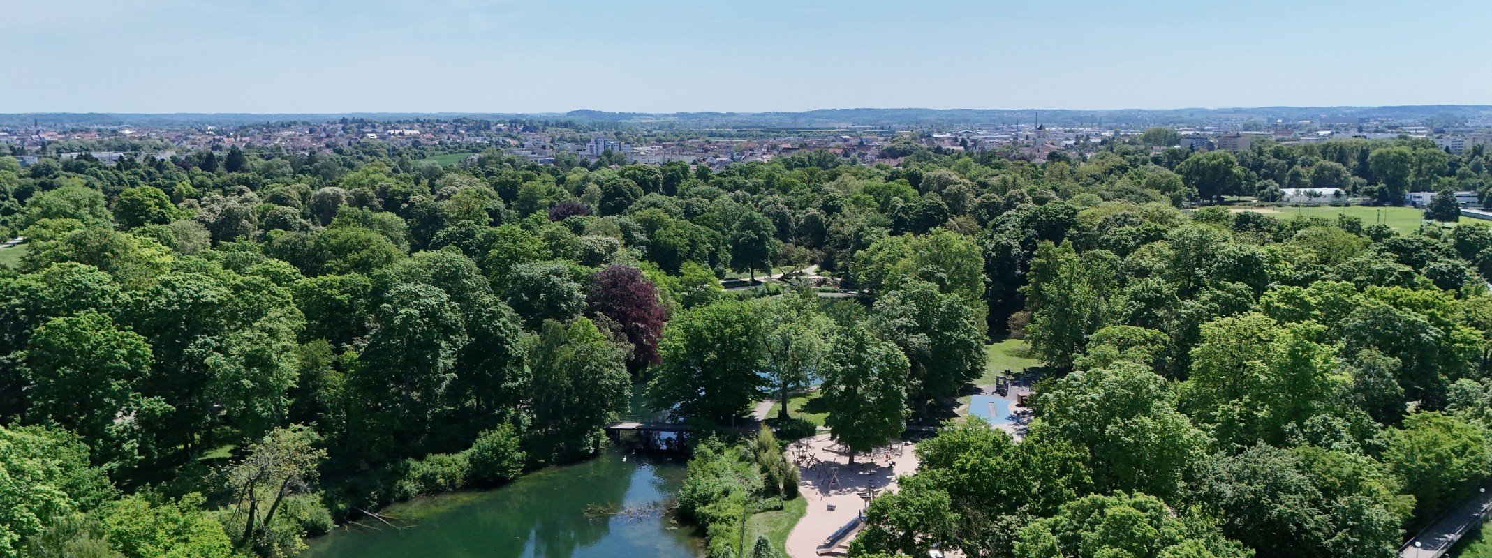 Wie viel ist meine Immobilie in Ulm wert: Wohnhäuser in der Ulmer Oststadt von oben