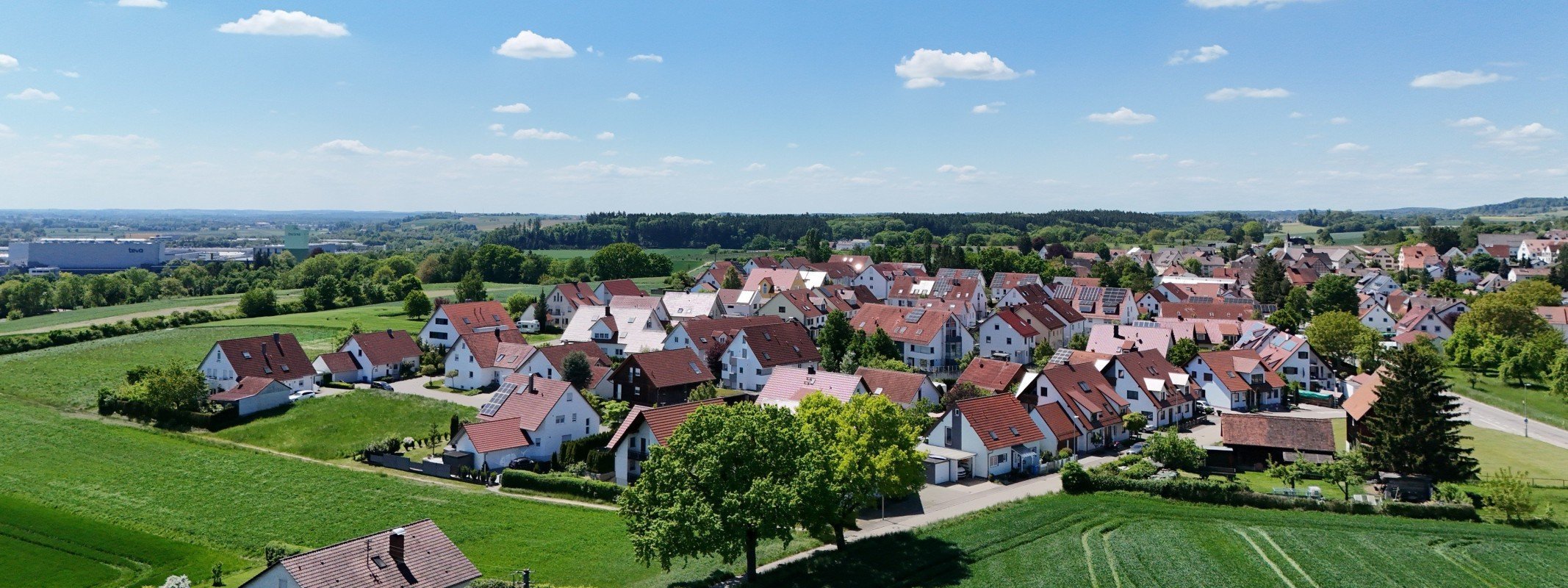 Haus verkaufen in Ulm-Grimmelfingen: Einfamilienh�user von oben