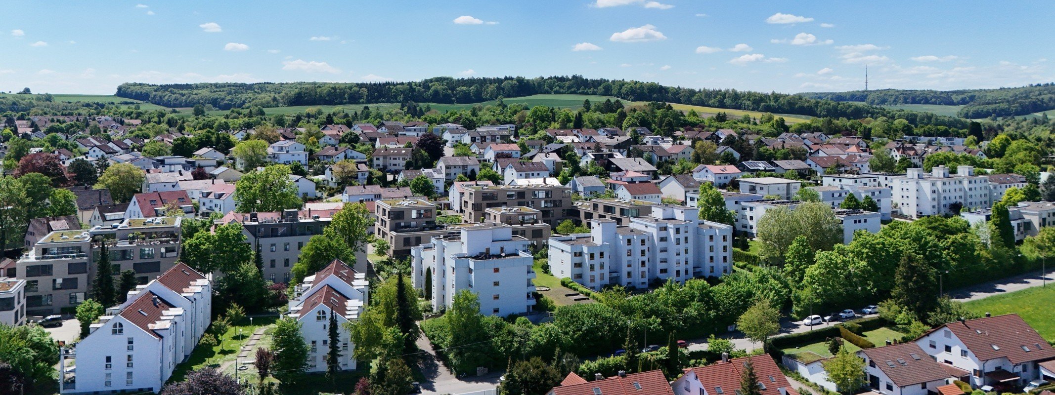 Immobilienmakler Ulm-S�flingen: Blick �ber S�flingen, Kronen Immobilien