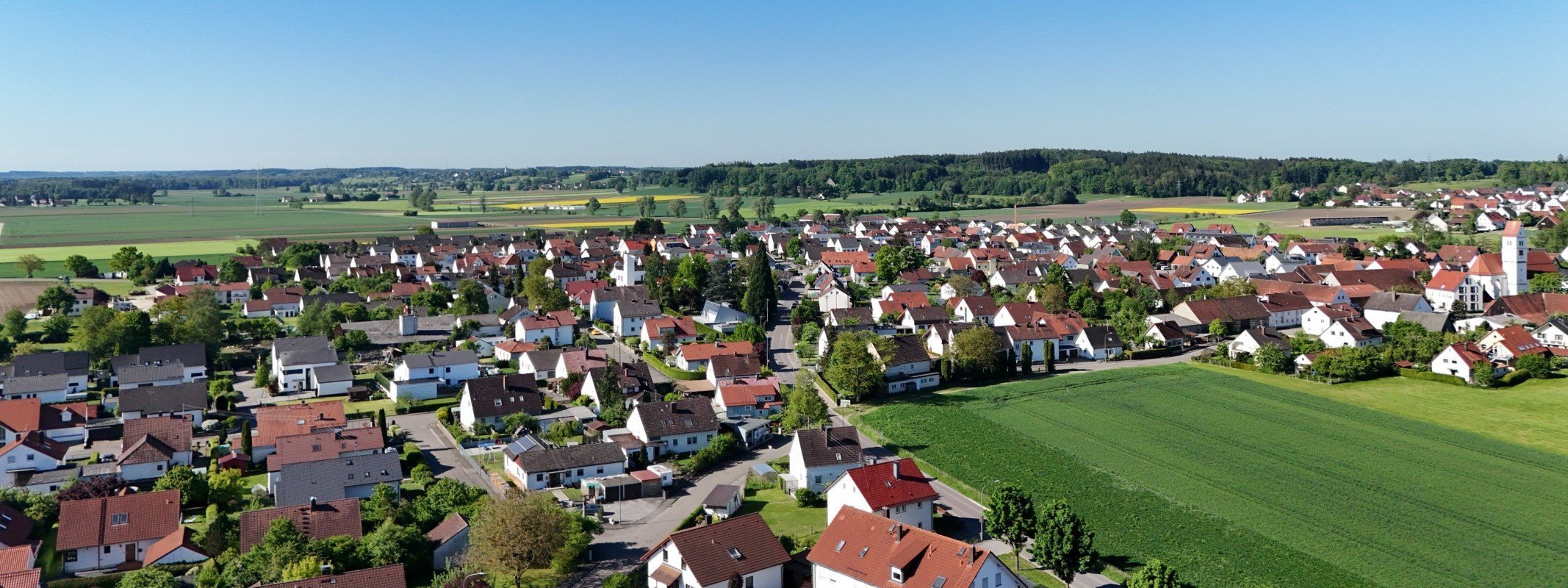 Immobilienmakler Holzheim: Ortsansicht von Holzheim bei Neu-Ulm