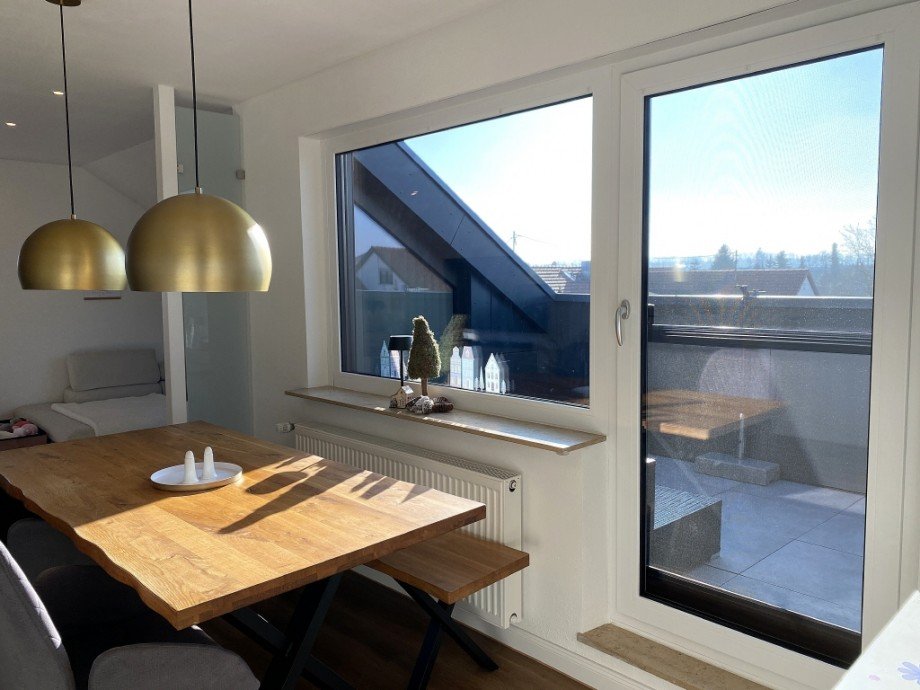 Essbereich und Zugang zur Dachloggia Dachgeschosswohnung Senden