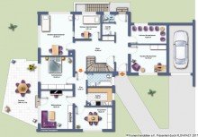 Grundriss EG 2-Familienhaus mit BAUPLATZ und Erweiterungsm�glichkeit im Herzen von Pfuhl