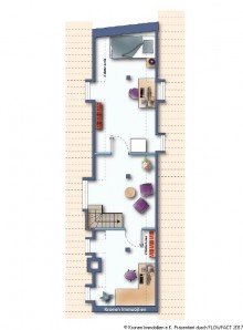 Grundriss (obere Ebene) Besondere Wohnung in besonderer Lage - Ulmer Fischerviertel