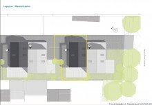 �bersichtsplan BIETERVERFAHREN - Neubau Doppelhaush�lfte im Einfamilienhauscharakter in top Lage von Pfuhl