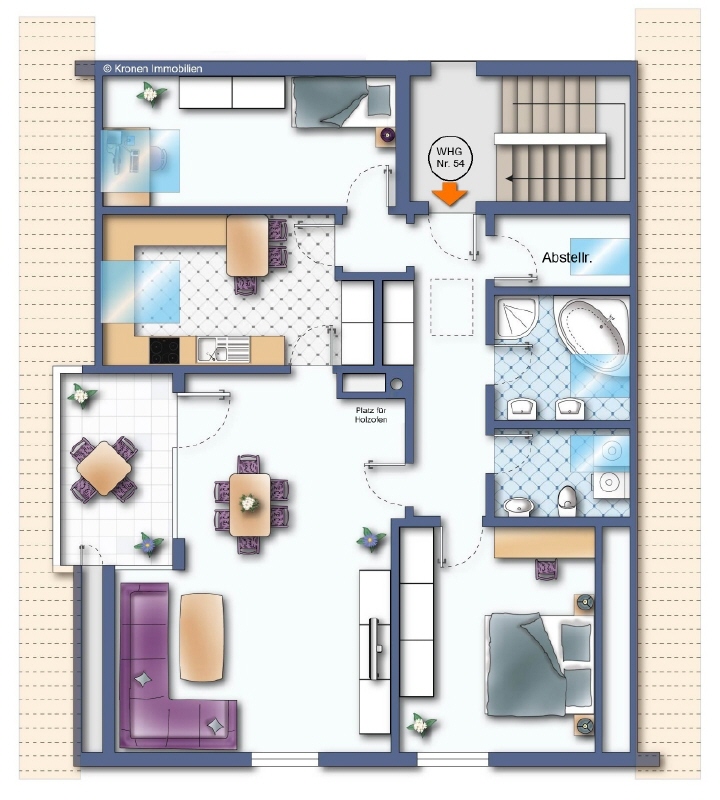 Grundriss Dachgeschosswohnung Senden
