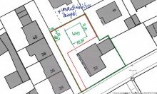 Lageplan 2-Familienhaus mit BAUPLATZ und Erweiterungsm�glichkeit im Herzen von Pfuhl