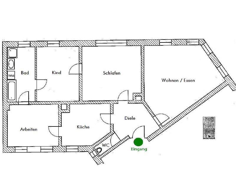 Grundriss Etagenwohnung Ulm