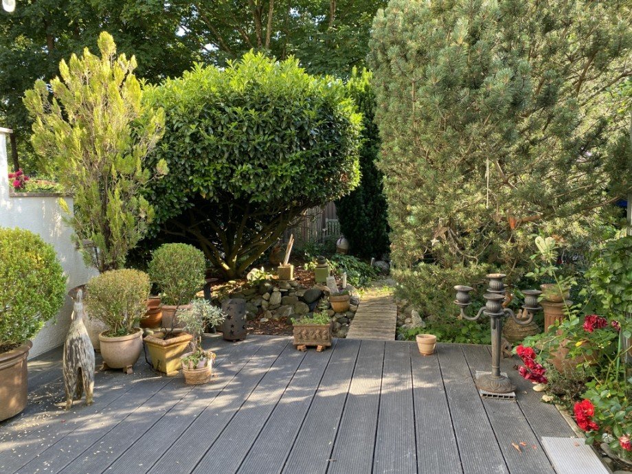 Terrasse und Garten Haus Augsburg